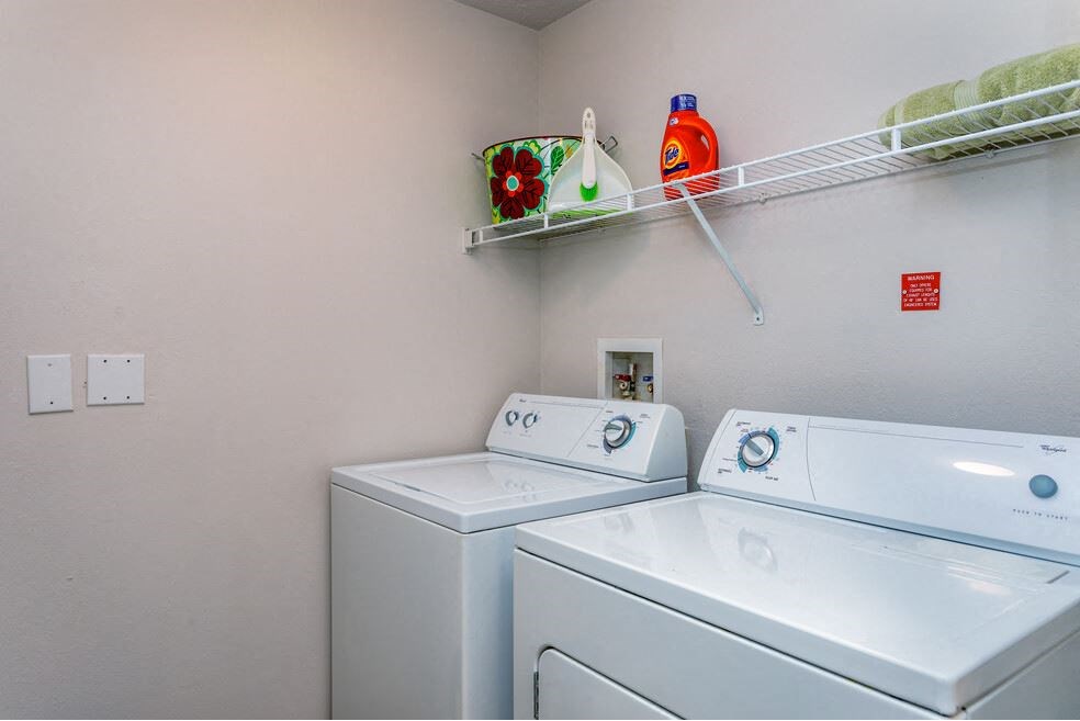 Laundry in apartment at Cypress Legends, Fort Myers, FL