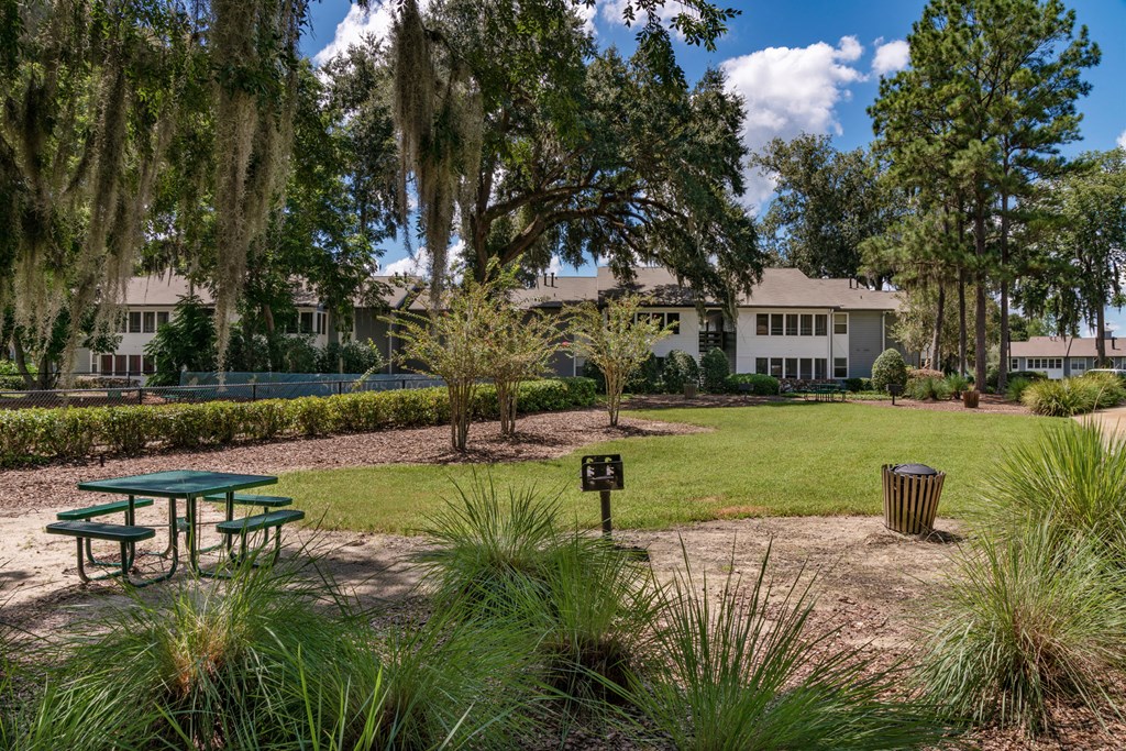 Picnic area with grills at Saddleworth Green, Ocala, FL, 34474