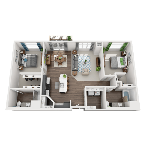 a1 floor plan  1 bedroom  1199 square feetat SoRoc On Maine, Rochester