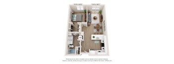 C Floor Plan at SoRoc On Maine, Minnesota, 55904