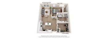 D Floor Plan at SoRoc On Maine, Rochester Minnesota