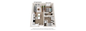 E Floor Plan at SoRoc On Maine, Rochester, MN 55904