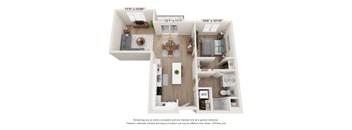 E1 Floor Plan at SoRoc On Maine, Rochester, MN 55904