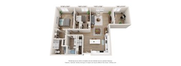 G1 Floor Plan at SoRoc On Maine, Rochester