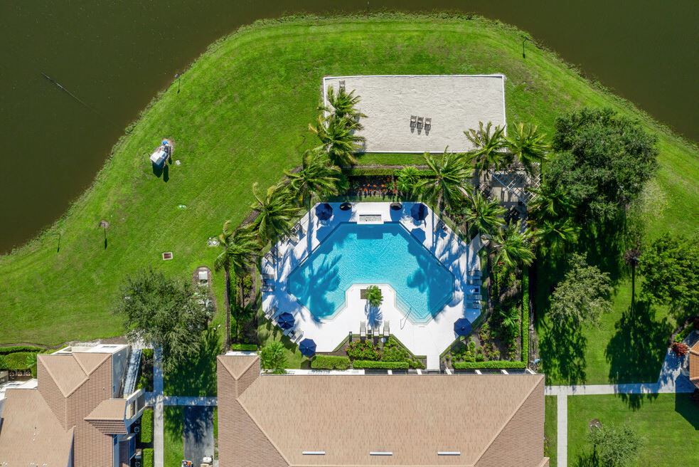 Aerial view of pool at Cypress Legends, Fort Myers, FL, 33905