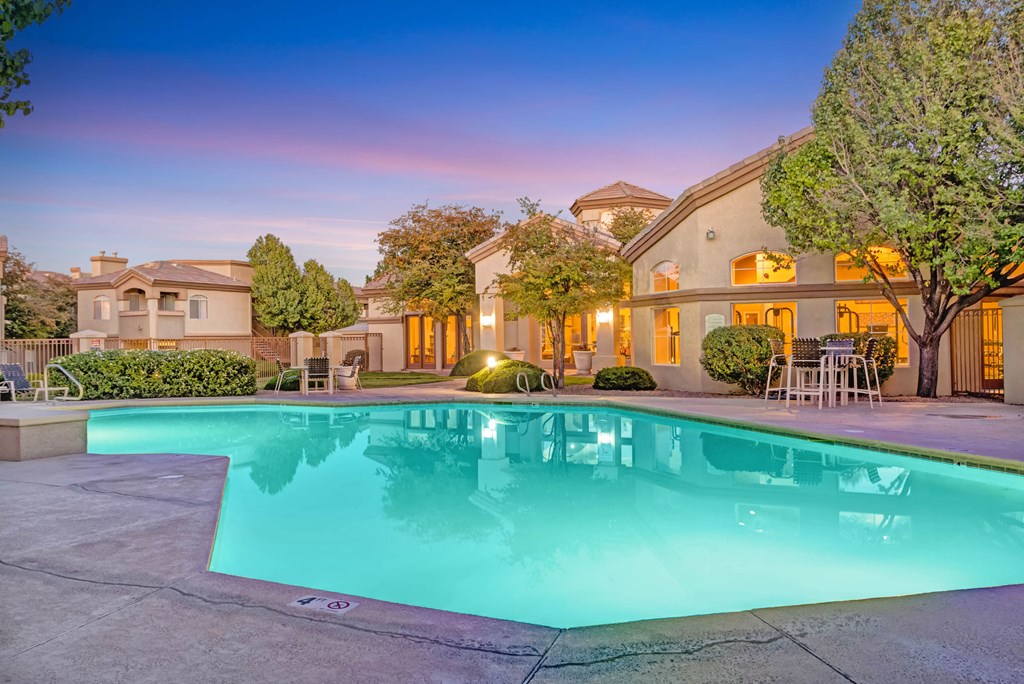Twilight Pool at Links at High Resort, Rio Rancho