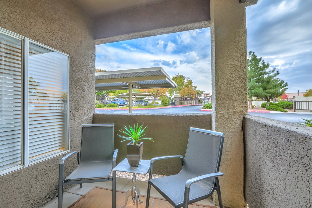 Private balconies and patios at Arterra, Albuquerque, New Mexico, 87113