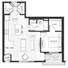 A3 - One Bedroom & One Bathroom Floor Plan At Boutique 28 Apartments In Minneapolis, MN