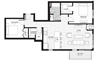 Two Bedroom & Two Bathroom Floor Plan At Boutique 28 Apartments In Minneapolis, MN