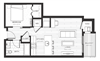 S3 - Studio & One Bathroom Floor Plan At Boutique 28 Apartments In Minneapolis, MN