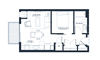Lennon - Studio & 1 Bathroom Floor Plan At Revel Apartments