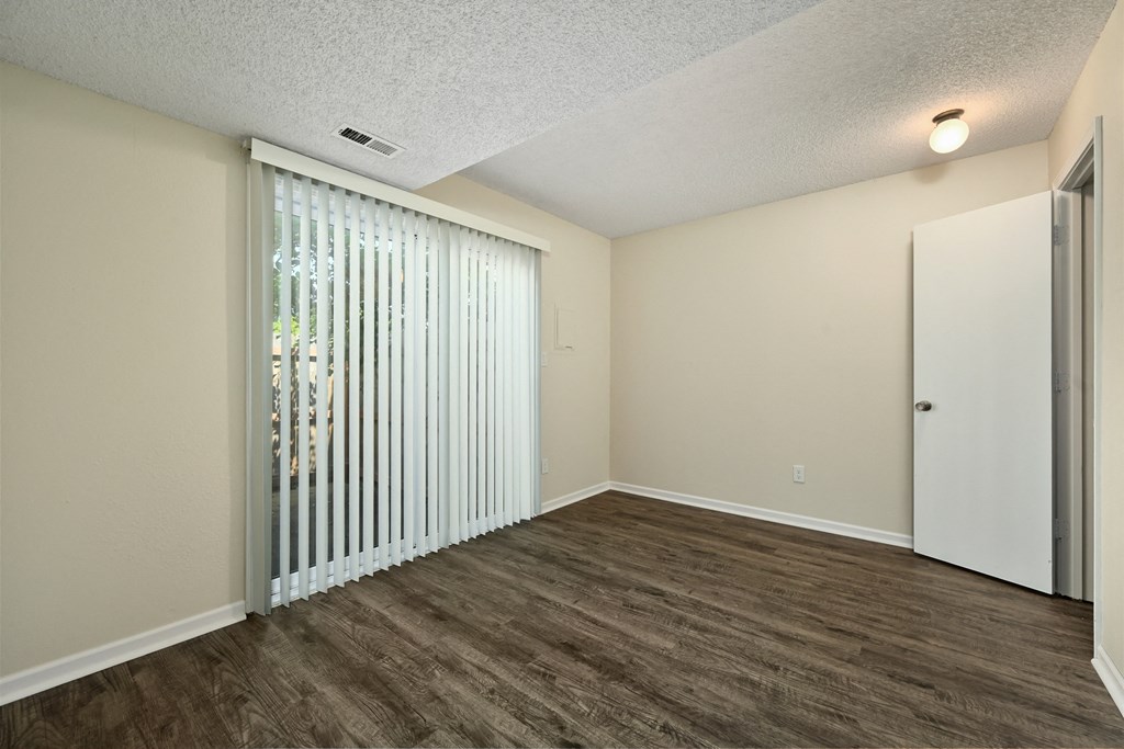 the spacious living room of our studio apartments at hammock ridge affordable housing