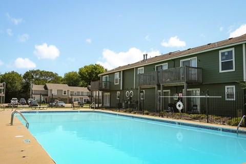 the swimming pool at the falls at rolland park apartments fl