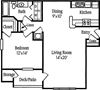 1 Bedroom, 1 Bathroom