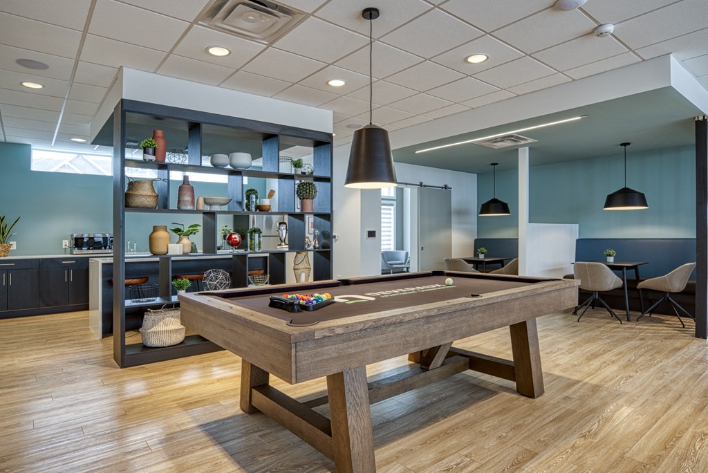 Interior - wide shot of clubhouse interior