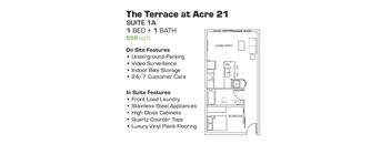 1 Bedroom, 1 Bathroom