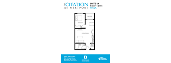 1 Bedroom, 1 Bathroom