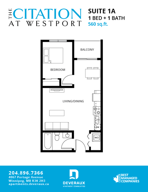 Office: 4065 Portage Ave 1-3 Beds Apartment for Rent - Photo Gallery 8