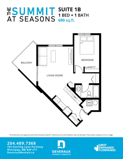 Office: 703 Sterling Lyon Parkway 1-2 Beds Apartment, Winnipeg for Rent - Photo Gallery 19