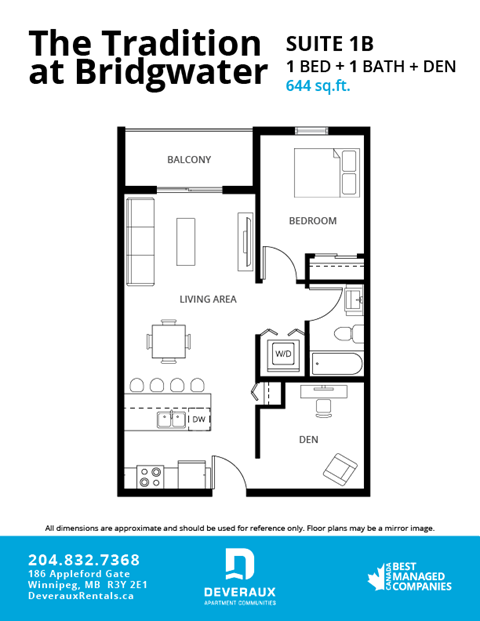 Office: 186 Appleford Gate 1-3 Beds Apartment, Winnipeg for Rent - Photo Gallery 21