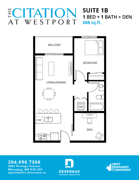 Office: 4065 Portage Ave 1-3 Beds Apartment for Rent - Photo Gallery 9