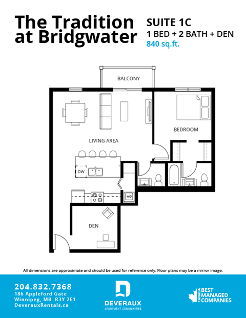 Office: 186 Appleford Gate 1-3 Beds Apartment, Winnipeg for Rent - Photo Gallery 22