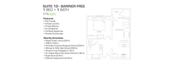 1 Bedroom - Barrier Free