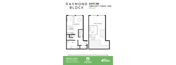 1 Bedroom Loft, 1 Bathroom + Den