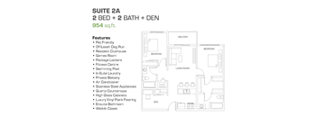 2 Bedroom, 2 Bathroom + Den