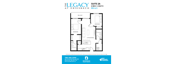 2 Bedroom, 2 Bathroom