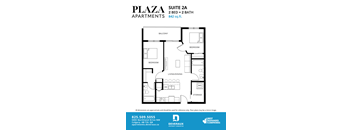 a floor plan of a 1 bedroom floor plan