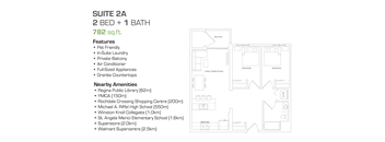 2 Bedroom, 1 Bathroom