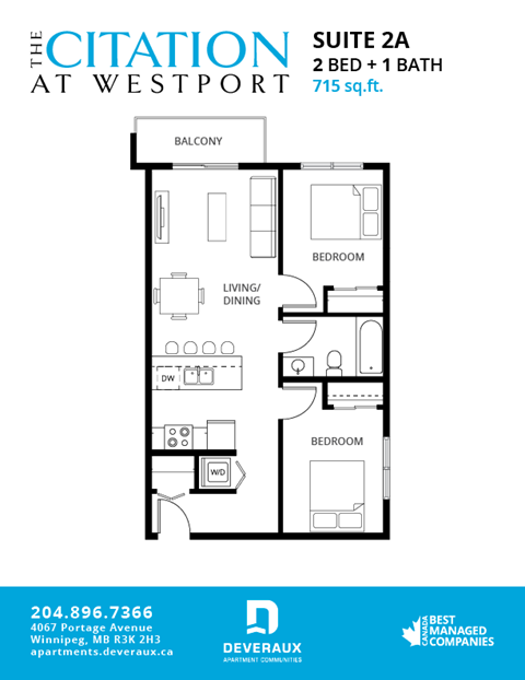 Office: 4065 Portage Ave 1-3 Beds Apartment for Rent - Photo Gallery 13