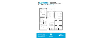 2 Bedroom, 2 Bathroom + Den