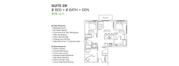 2 Bedroom, 2 Bathroom + Den