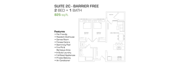 2 Bedroom - Barrier Free