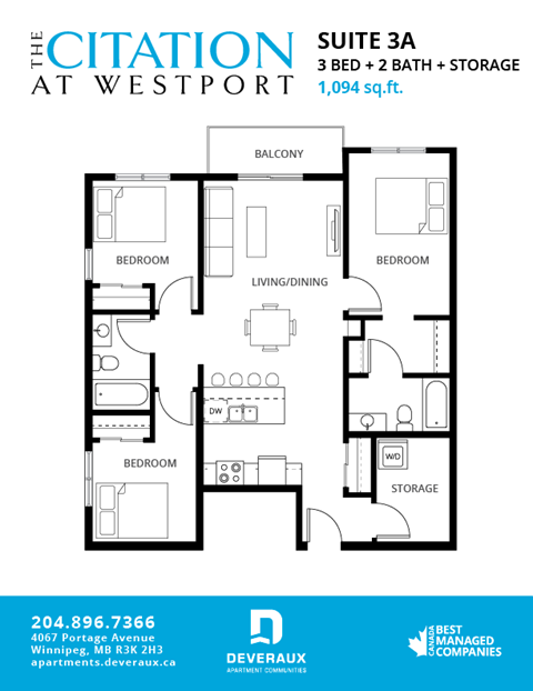 Office: 4065 Portage Ave 1-3 Beds Apartment for Rent - Photo Gallery 12