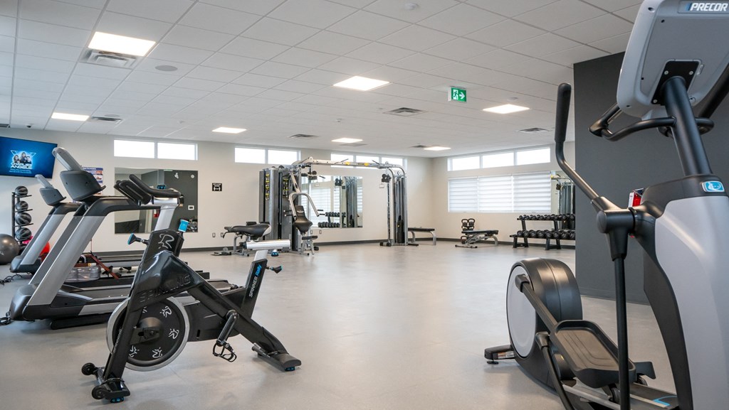 Interior - wide shot of fitness centre