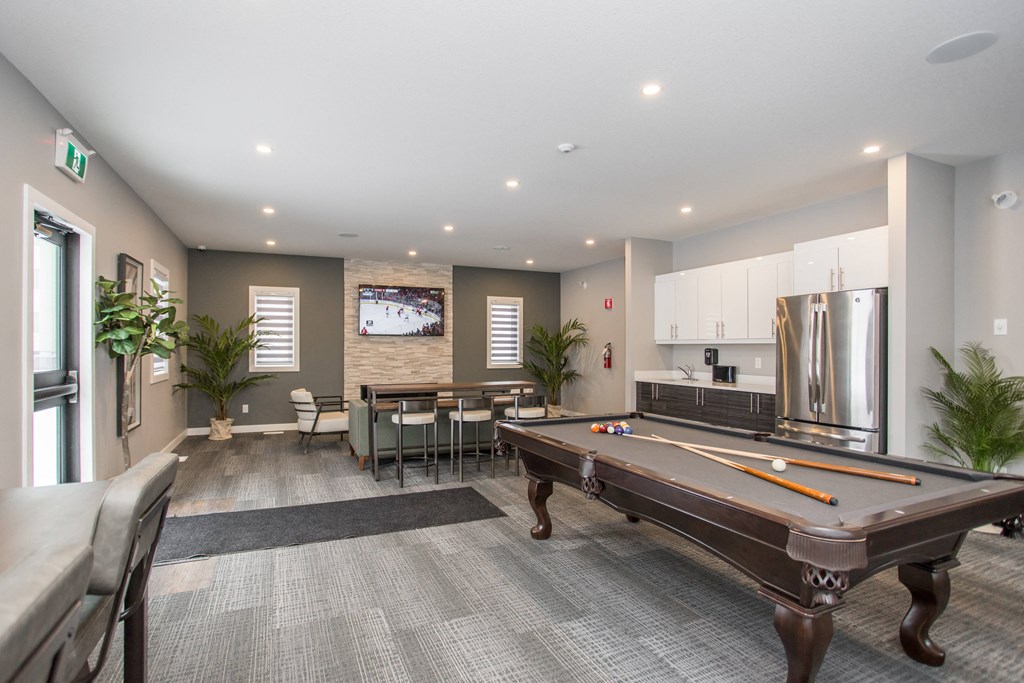 Interior - wide shot of clubhouse interior