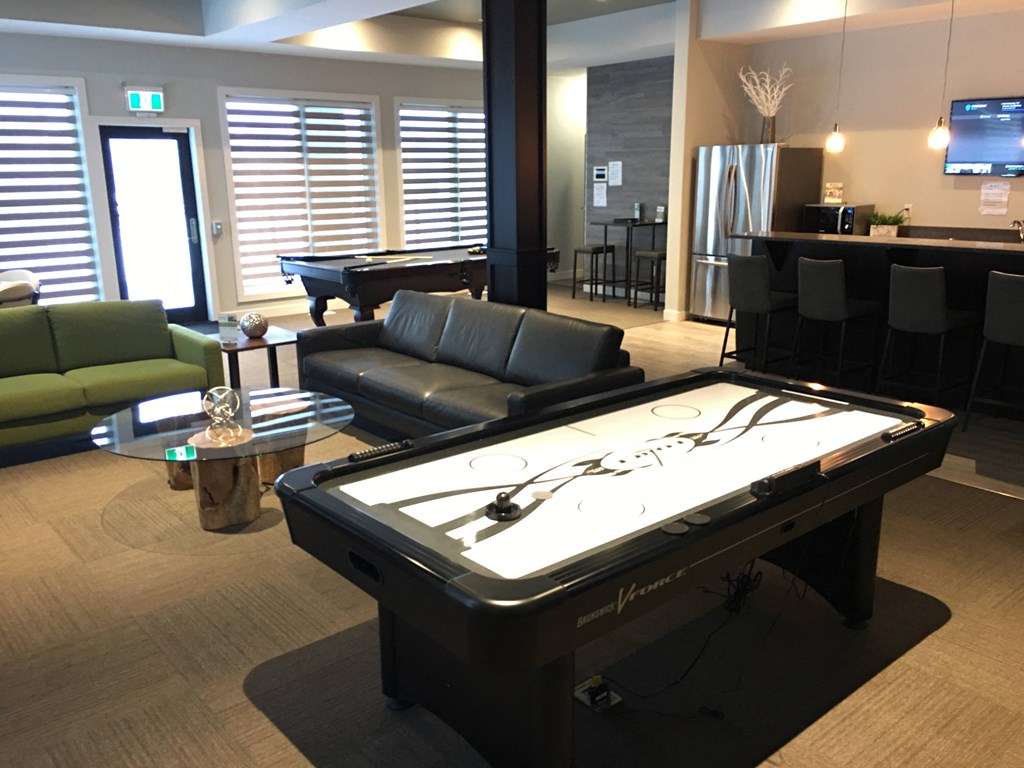 Interior - wide shot of clubhouse interior