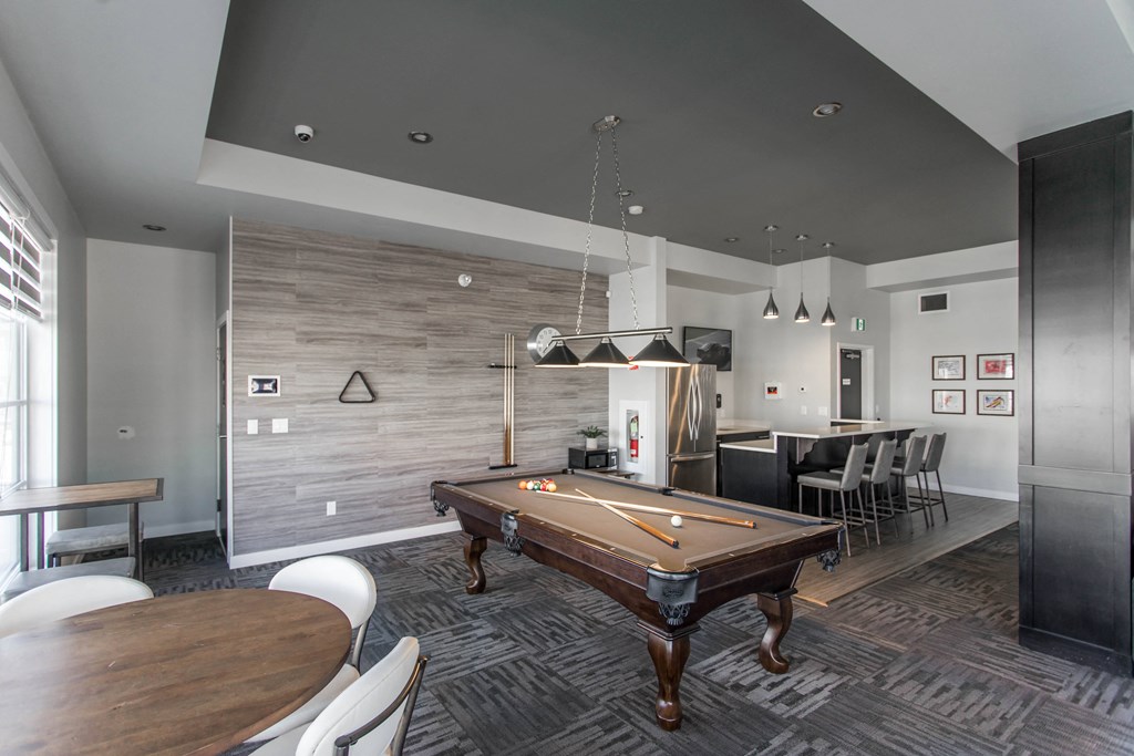 Interior - wide shot of clubhouse interior