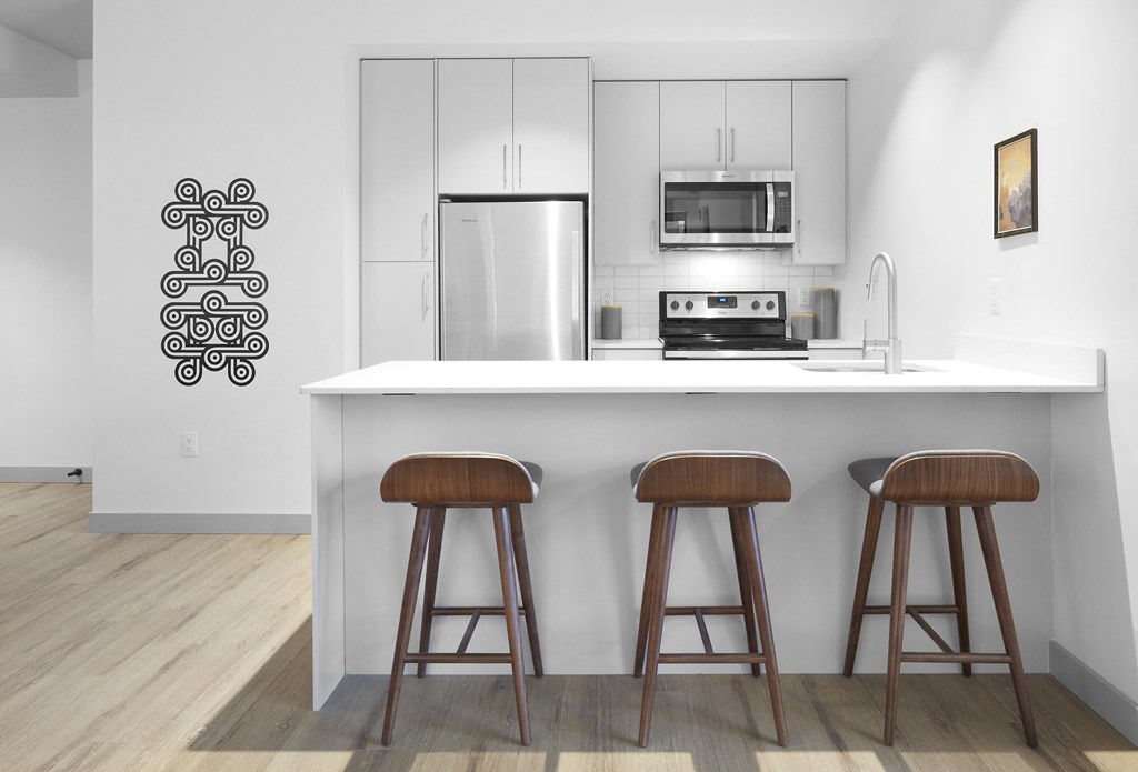 wide shot of kitchen. wide shot of kitchen.at Raymond Block, Edmonton, AB