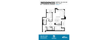 2 Bedroom, 2 Bathroom