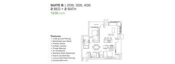 2 Bedroom, 2 Bathroom