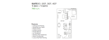 1 Bedroom, 1 Bathroom