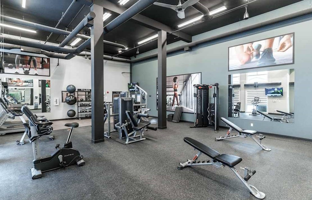 Fitness Center at Skyway Apartments, Calgary, AB