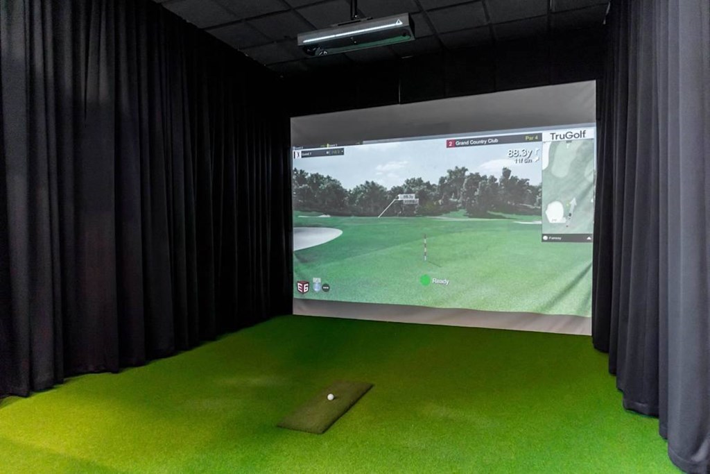 Golf Simulator at Skyway Apartments, Alberta