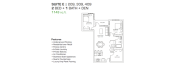 2 Bedroom, 1 Bathroom + Den