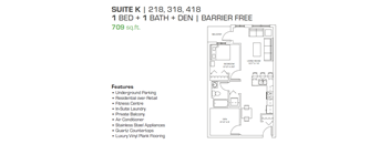 1 Bedroom - Barrier Free