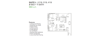 2 Bedroom, 1 Bathroom